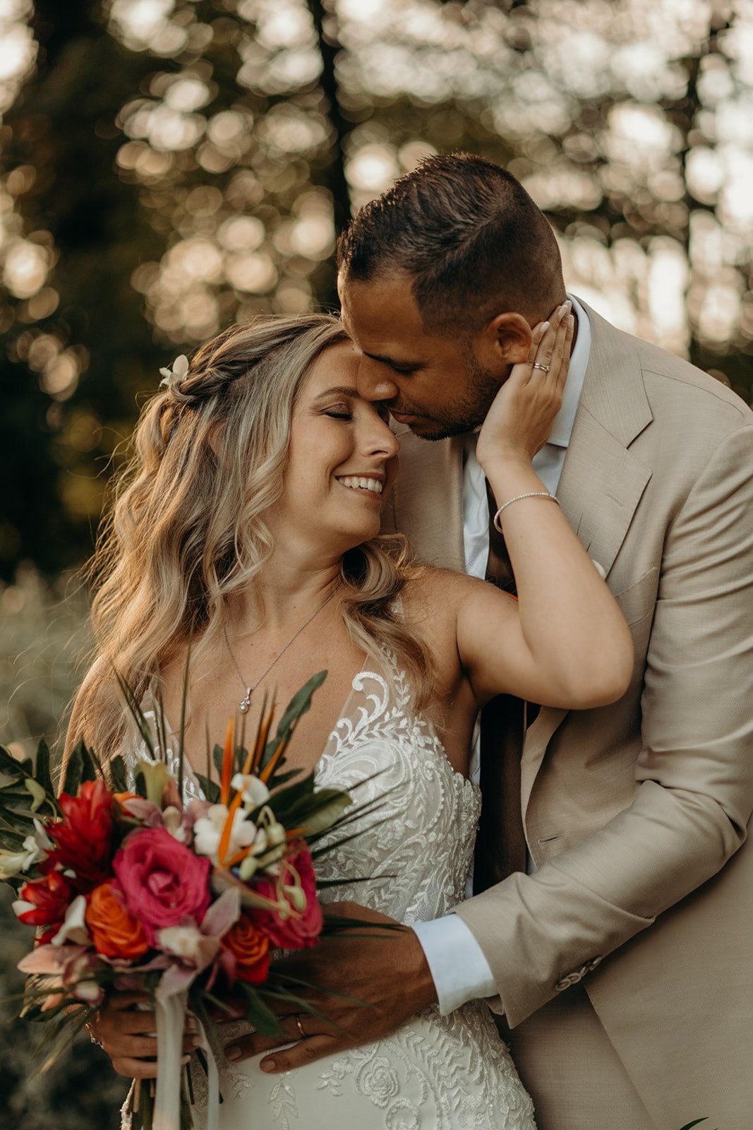 mariage tropicale fleurs